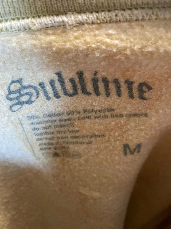 Sublime Long Beach Mustard Pullover Jumper/Sweatshirt - M/Medium
