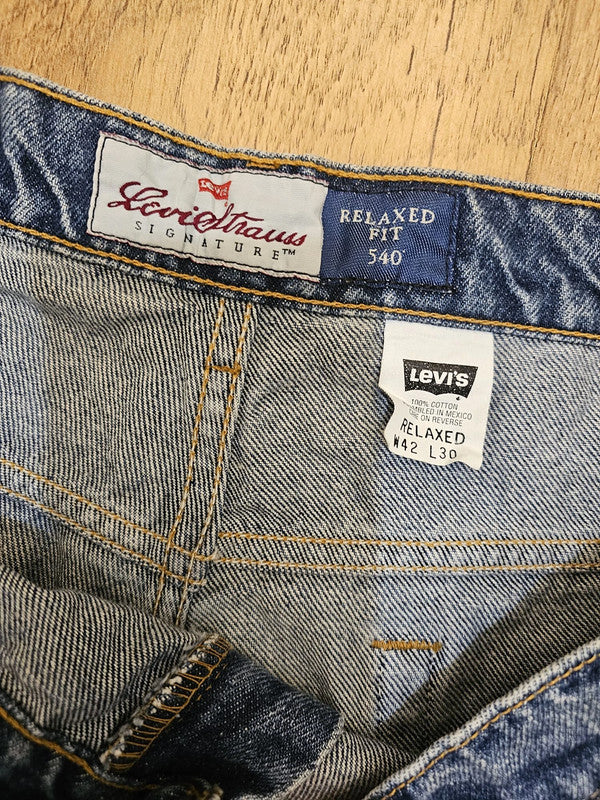 Levi's Vintage Blue Orange Tab Jeans 540 Relaxed Fit - W39/27L