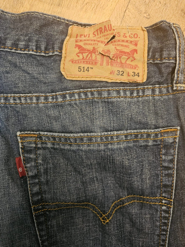 Levi's Blue Jeans 514 Straight Fit - W33/33L