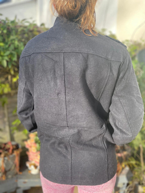 Levi's Unisex Hooded Black Heavy Weight Jacket - S/Small