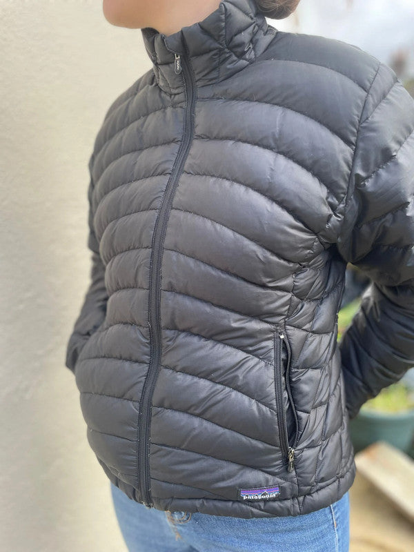 Womens Patagonia Black Full Zip Puffer Jacket - S/Small (M)