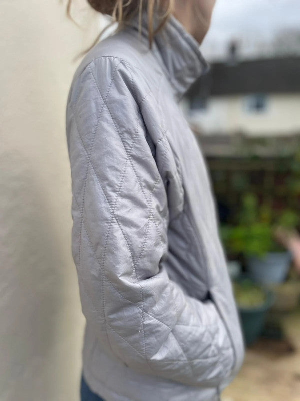 Patagonia Grey Womens Quilted Style Puffer Jacket - M/Medium