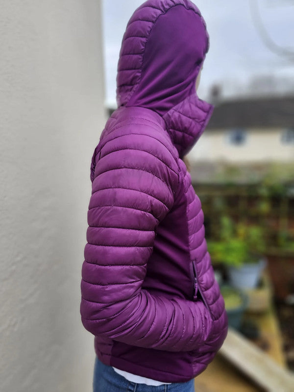Womens Rab Lightweight Purple Puffer Hiking/Casual Jacket - 10