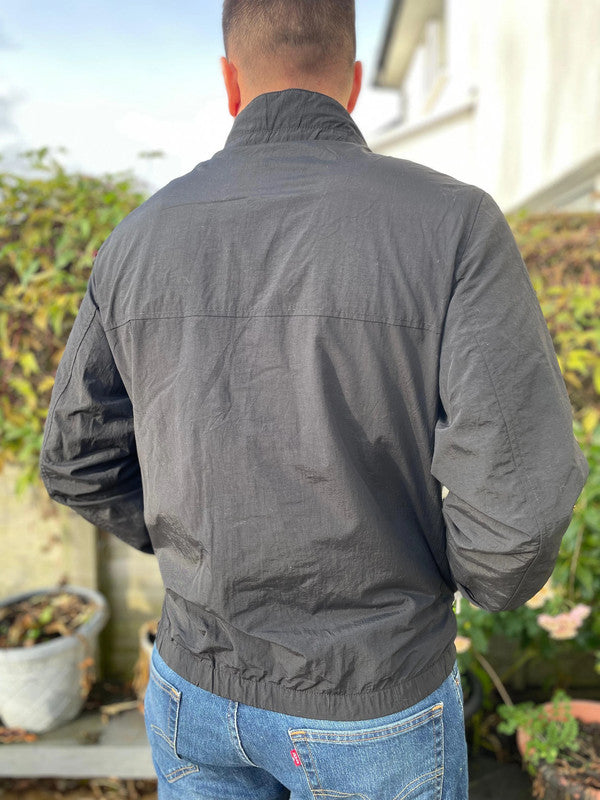 Levi's Mens Casual Black Full Zip Hooded Windbreaker Jacket - M/Medium