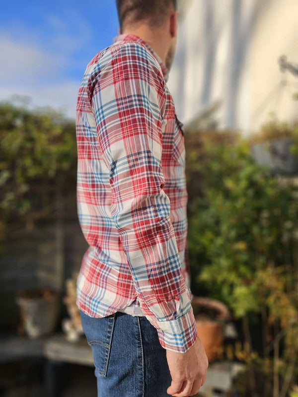 Levi's Long Sleeve Multicolour Check Checkered Shirt - M/Medium