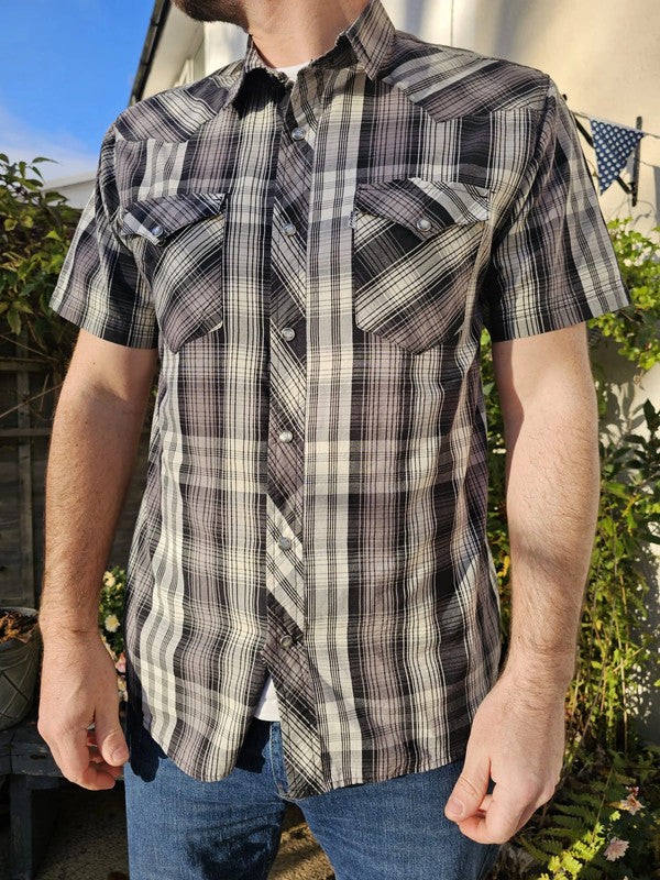 Levi's Short Sleeve Multicolour Check Checkered Shirt - L/Large