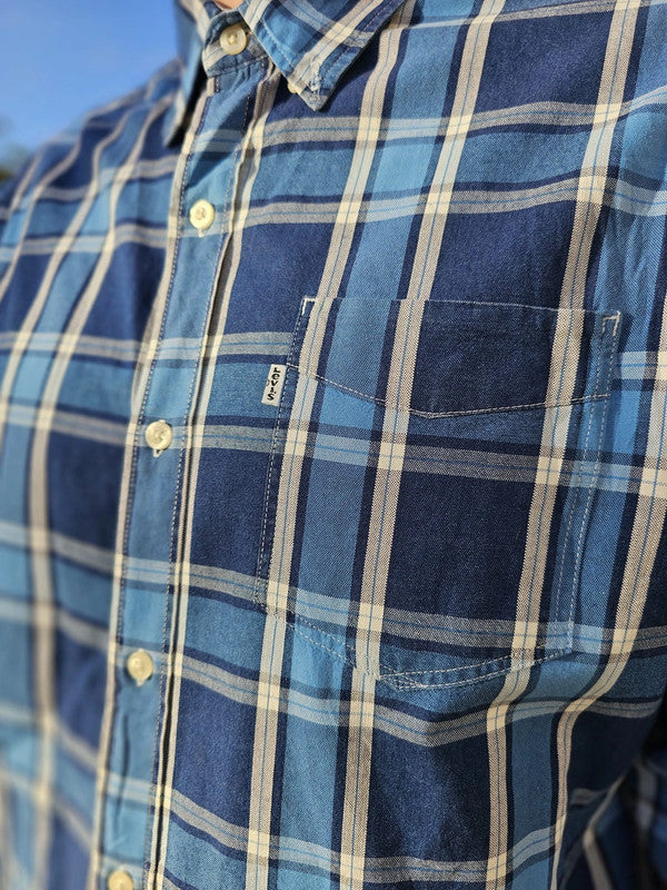 Levi's Long Sleeve Multicolour Check Checkered Shirt - XL/Extra Large