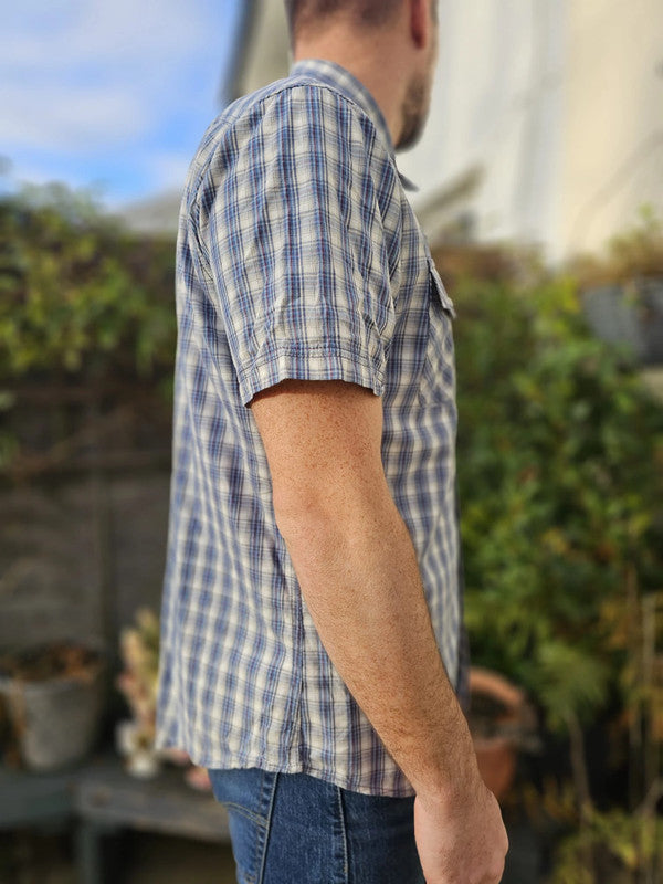 Levi's Short Sleeve Multicolour Check Checkered Shirt - L/Large