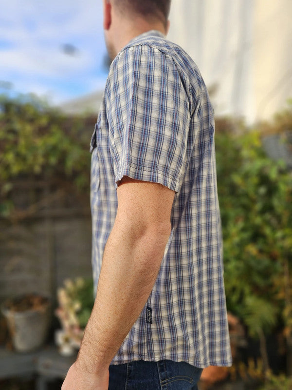 Levi's Short Sleeve Multicolour Check Checkered Shirt - L/Large