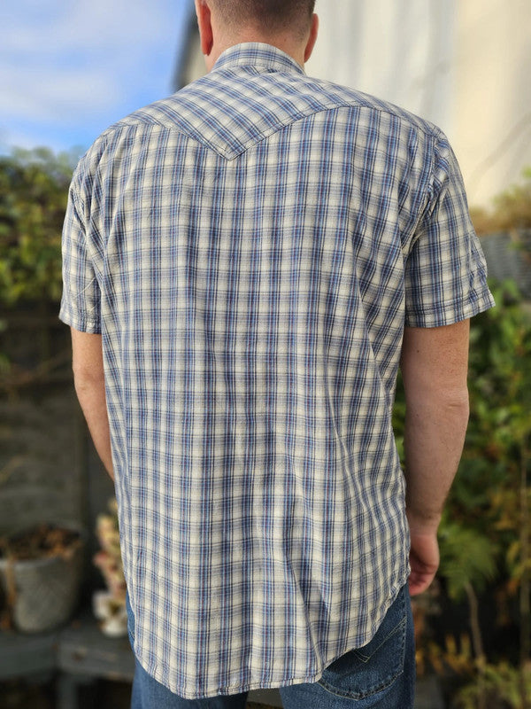 Levi's Short Sleeve Multicolour Check Checkered Shirt - L/Large