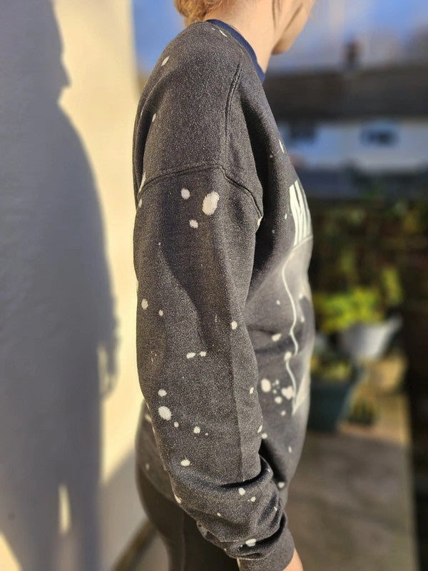 Rare Malcolm X USA Pullover Black Jumper/Sweatshirt - M/Medium