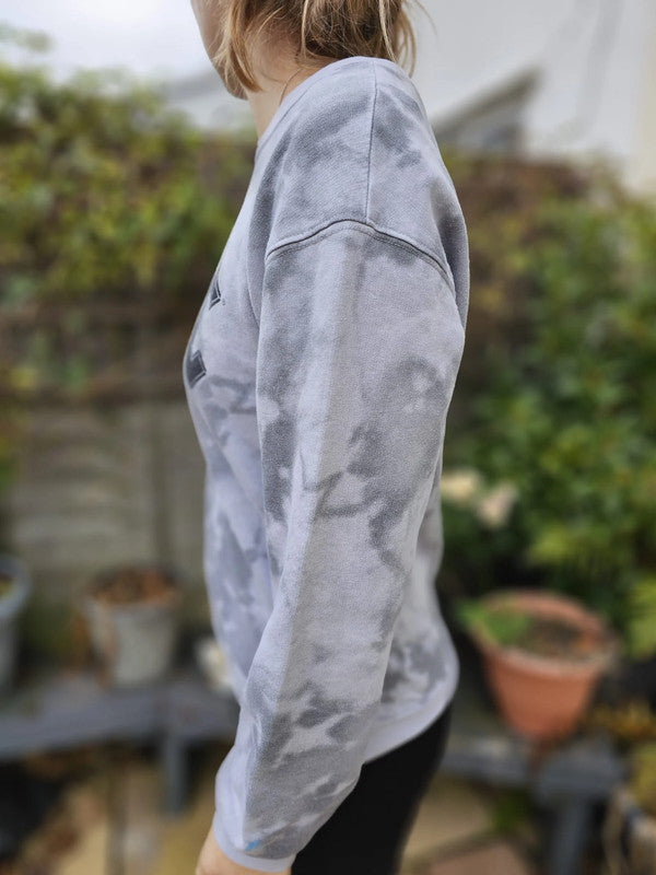 ACDC Grey Tie Dye Pullover Jumper/Sweatshirt - S/Small