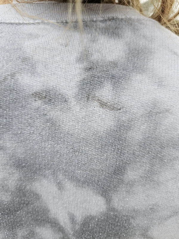ACDC Grey Tie Dye Pullover Jumper/Sweatshirt - S/Small