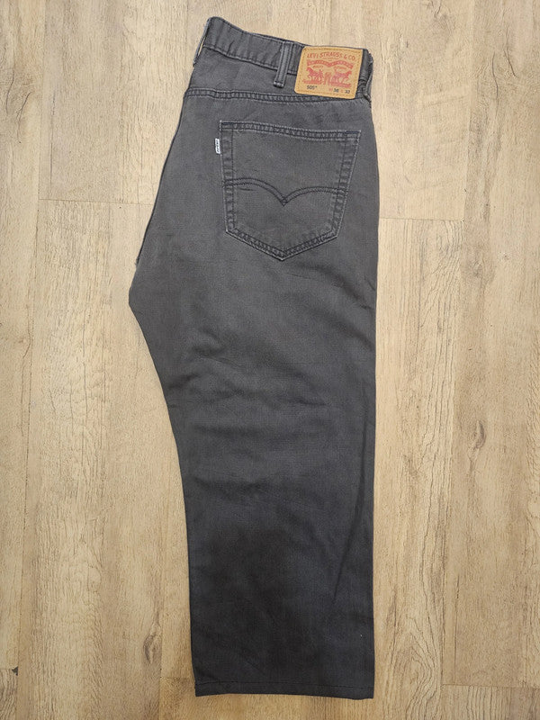 Levi's Grey Jeans 505 Regular Fit - W37/22L