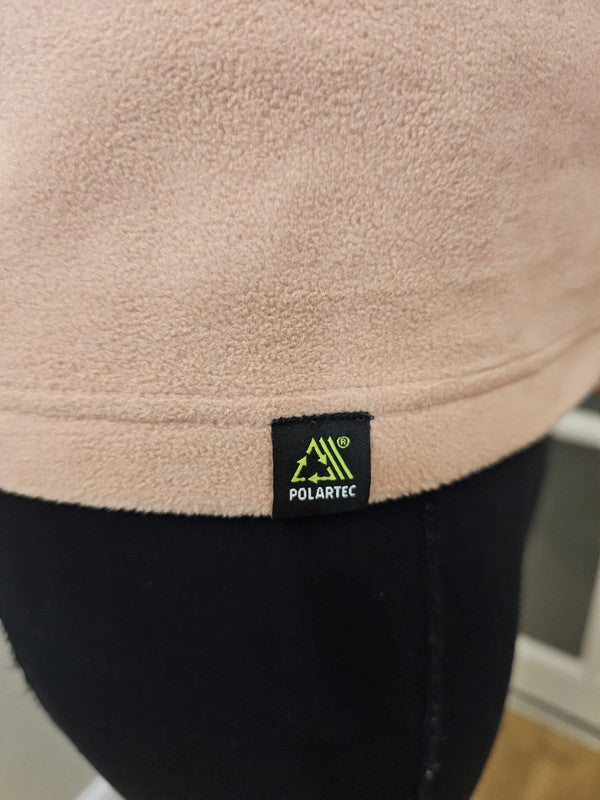Berghaus Pink Pullover 1/4 Zip Fleece Jumper - UK 12