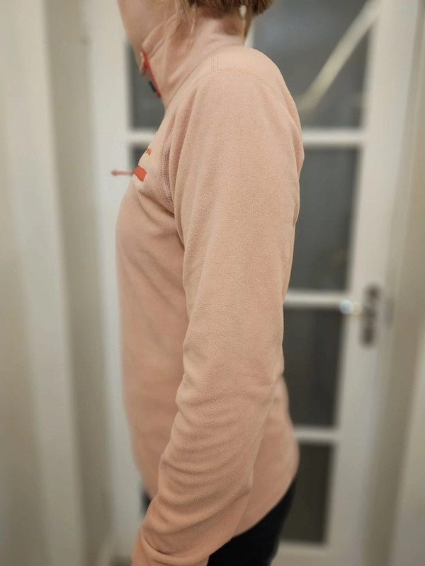 Berghaus Pink Pullover 1/4 Zip Fleece Jumper - UK 12