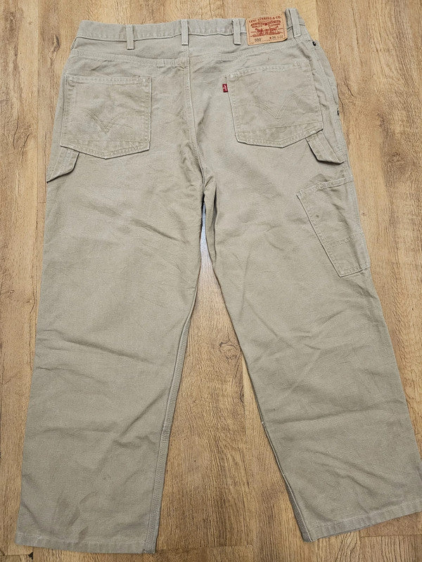 Levi's Beige Carpenter Jeans 550 Relaxed Fit - W36/27L