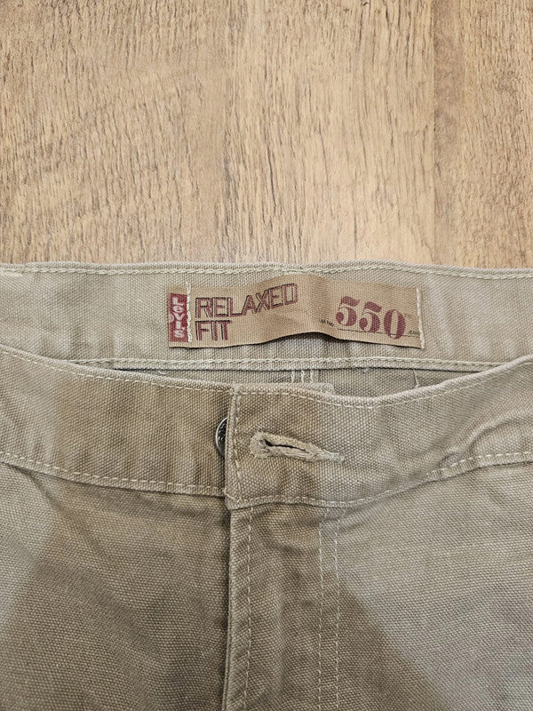 Levi's Beige Carpenter Jeans 550 Relaxed Fit - W36/27L