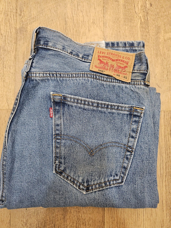 Levi's Blue Jeans 505 Regular Fit - W36/31L