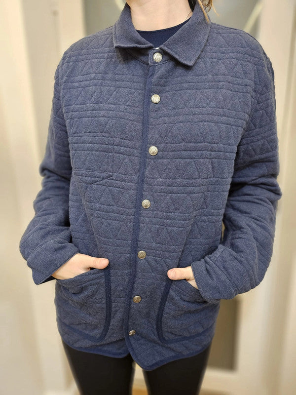 Levi's Navy Reversible Quilted Shacket/Jacket/Overshirt - M/Medium/10