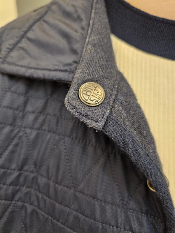 Levi's Navy Reversible Quilted Shacket/Jacket/Overshirt - M/Medium/10