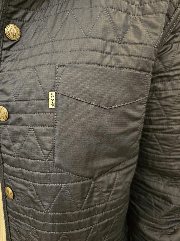 Levi's Navy Reversible Quilted Shacket/Jacket/Overshirt - M/Medium/10