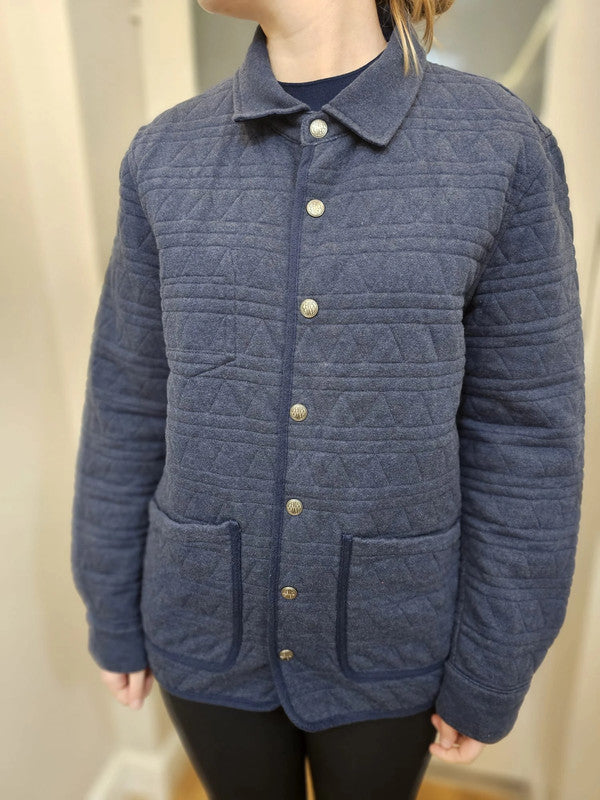 Levi's Navy Reversible Quilted Shacket/Jacket/Overshirt - M/Medium/10