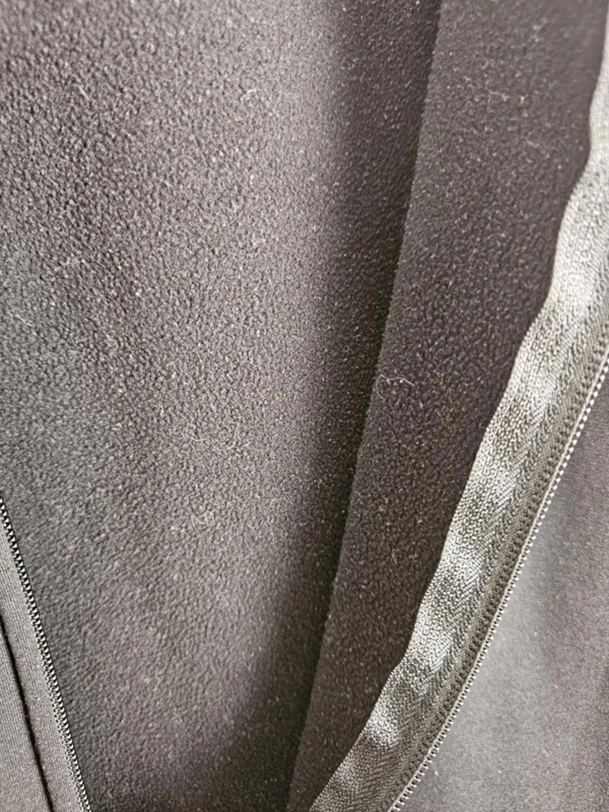 The North Face Mens Fleece Lined Full Zip Hoodie Jacket - M/Medium - Black/White