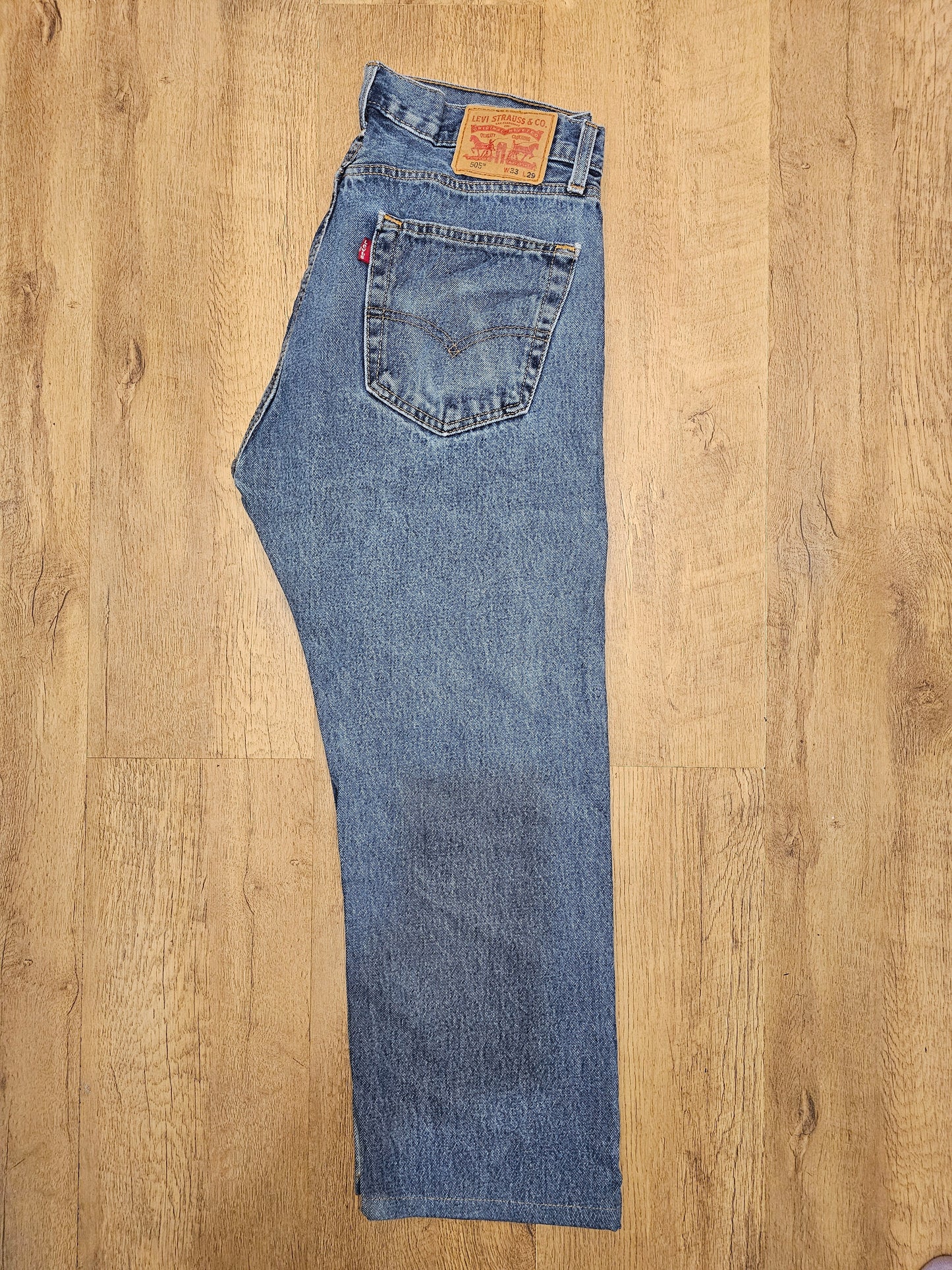 Levi's Blue Jeans 505 Regular Fit - W33/24L