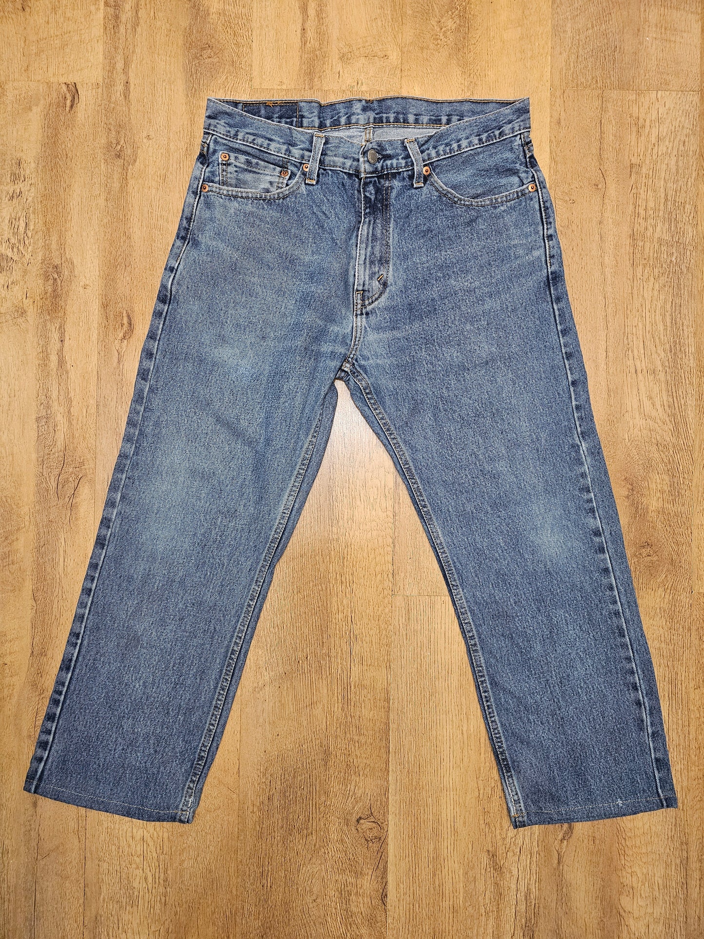 Levi's Blue Jeans 505 Regular Fit - W33/24L