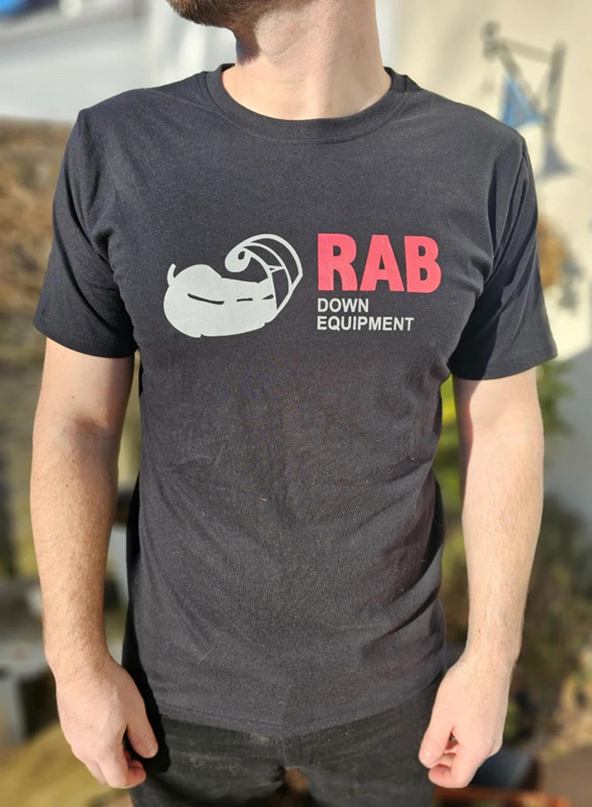 Rab Short Printed Down Equipment Sleeve T-Shirt Black - M/Medium