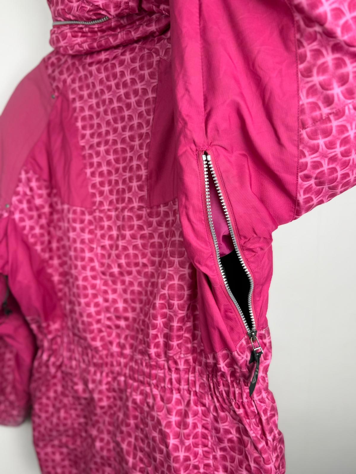 Fila Womens Vintage 90's Full Zip Thermal Hooded Ski/Snowboarding Coat/Jacket -