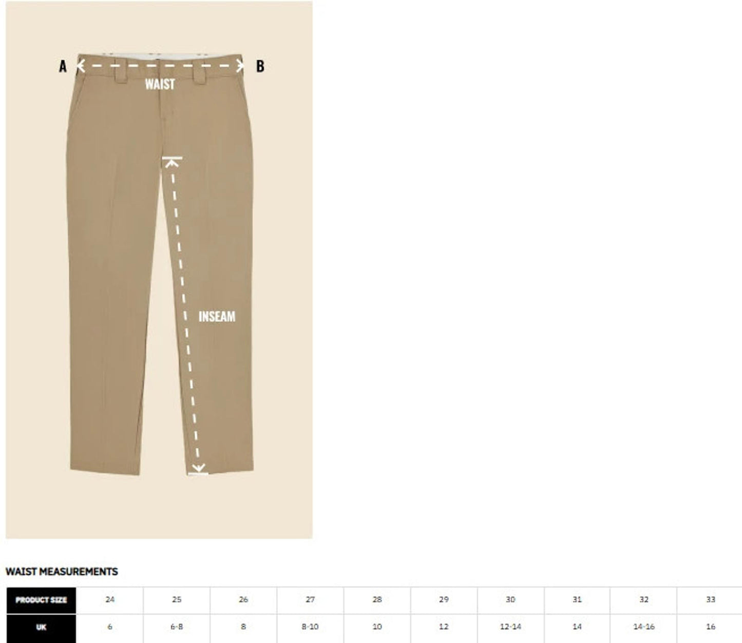 Dickies Womens Straight Leg Elizaville work Trousers/Pants - W26/L29 UK 8