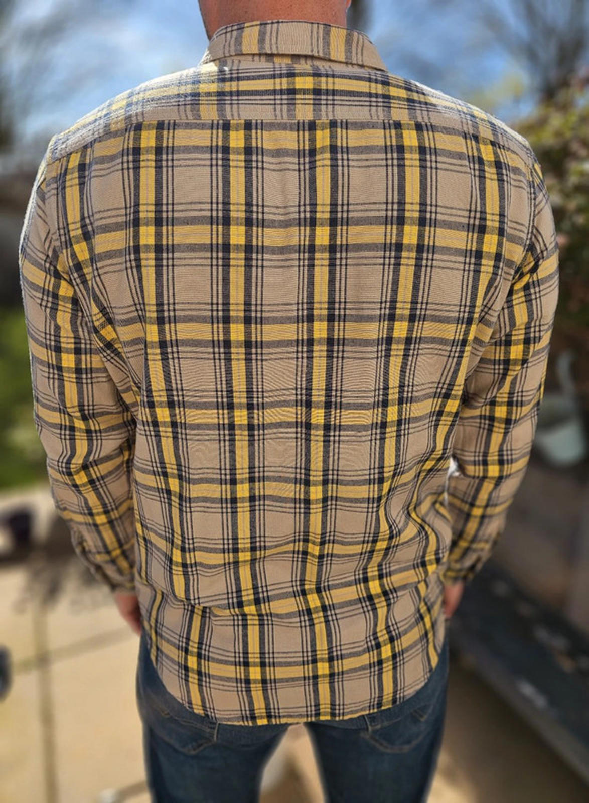 Levi's Men's Long Sleeve Standard Fit Check Shirt - L/Large