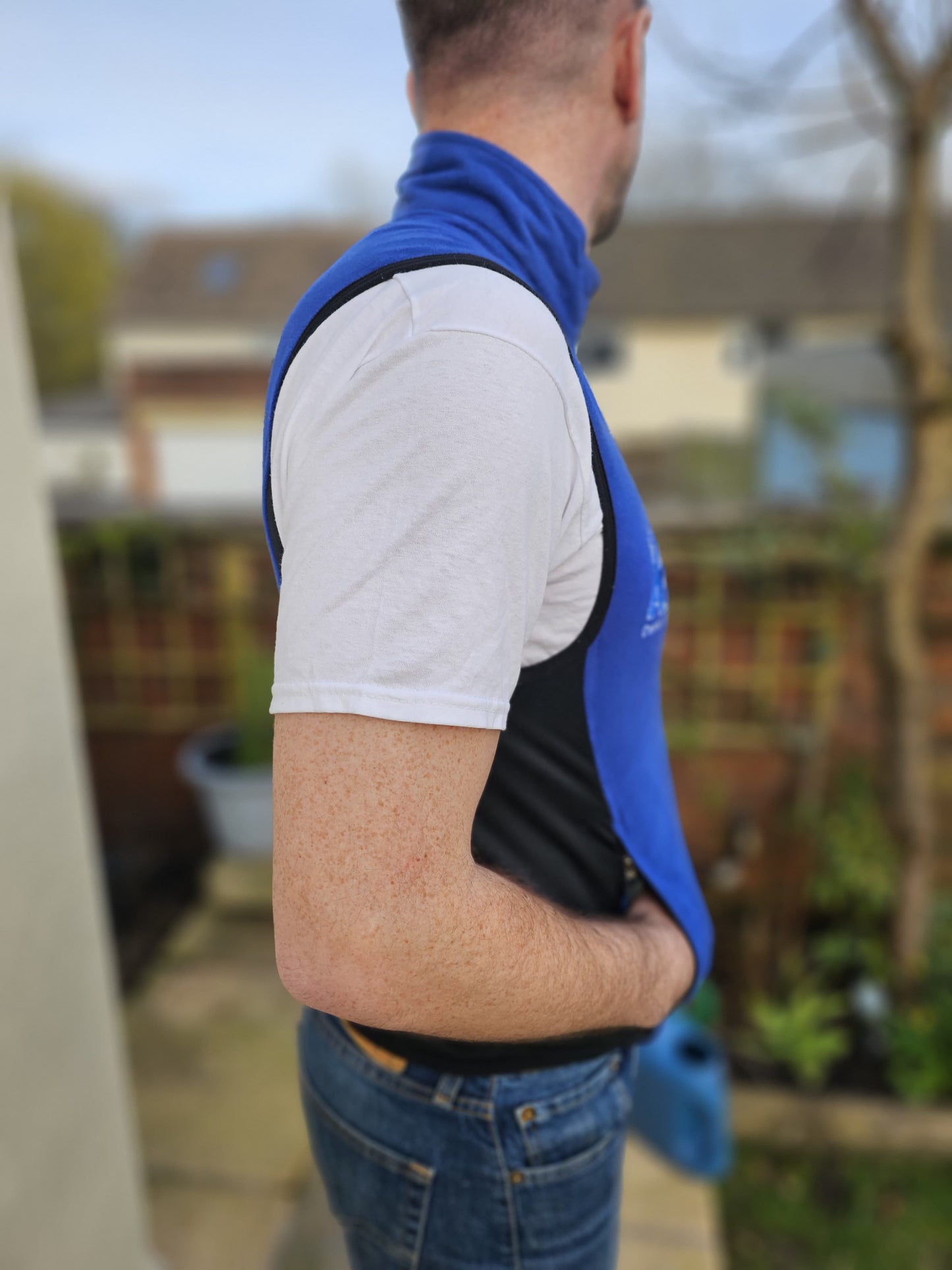 Nike Thermafit Vintage Blue Body warmer Gillet Unisex Sleeveless Jacket - M/Medium