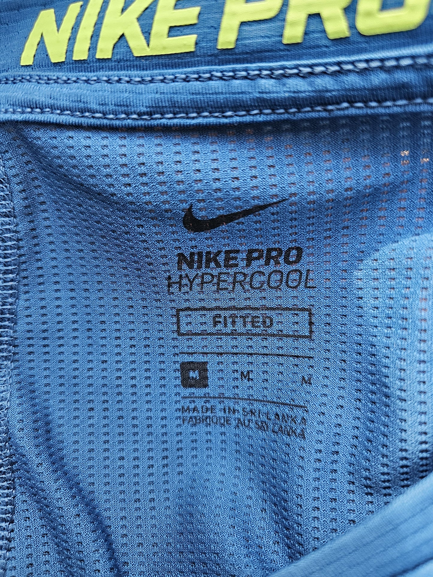 Nike Pro Hyper Cool Blue T-Shirt Tee Top - M/Medium
