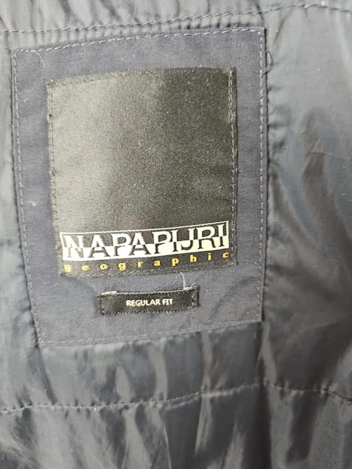 Mens Napapijri Avalon Black Full Zip Winter Hooded Jacket - L/Large