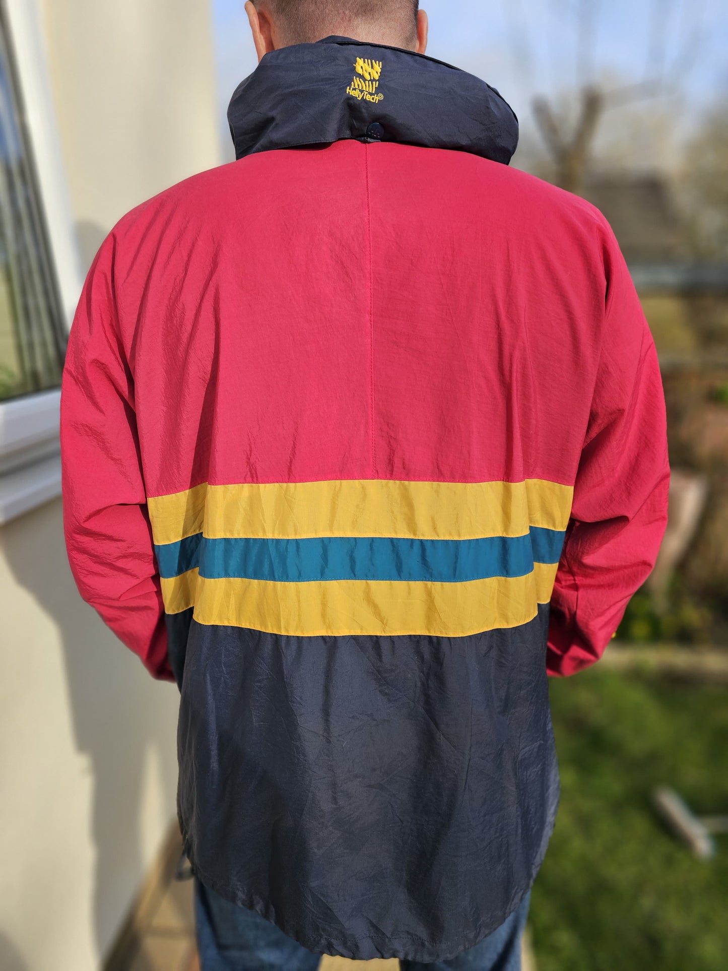 Awesome Vintage Helly Hansen Sailing/Outdoor Windbreaker Jacket - L/Large
