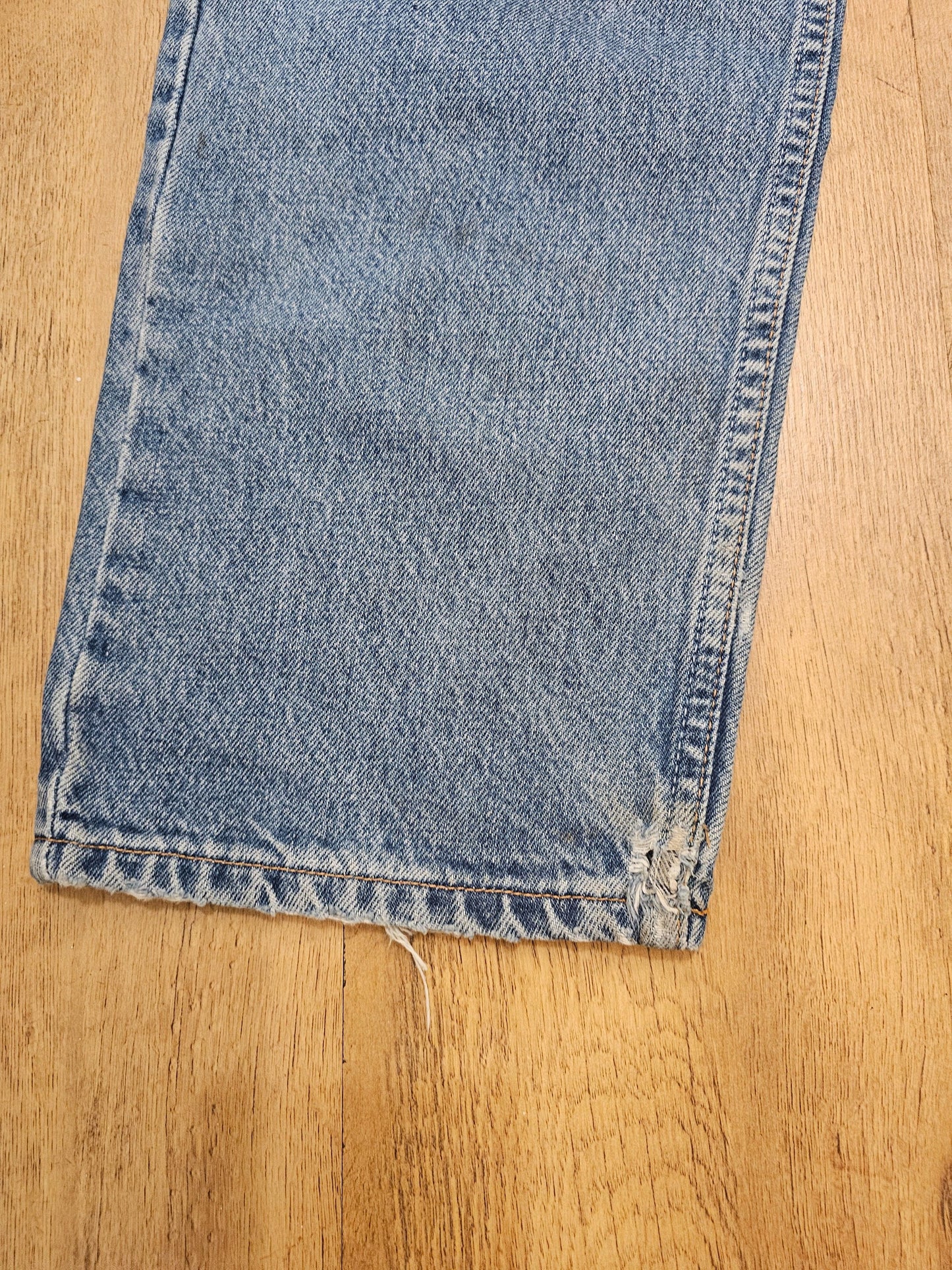 Levi's Vintage Orange Tab Blue Jeans 615 Straight Fit - W39/30L