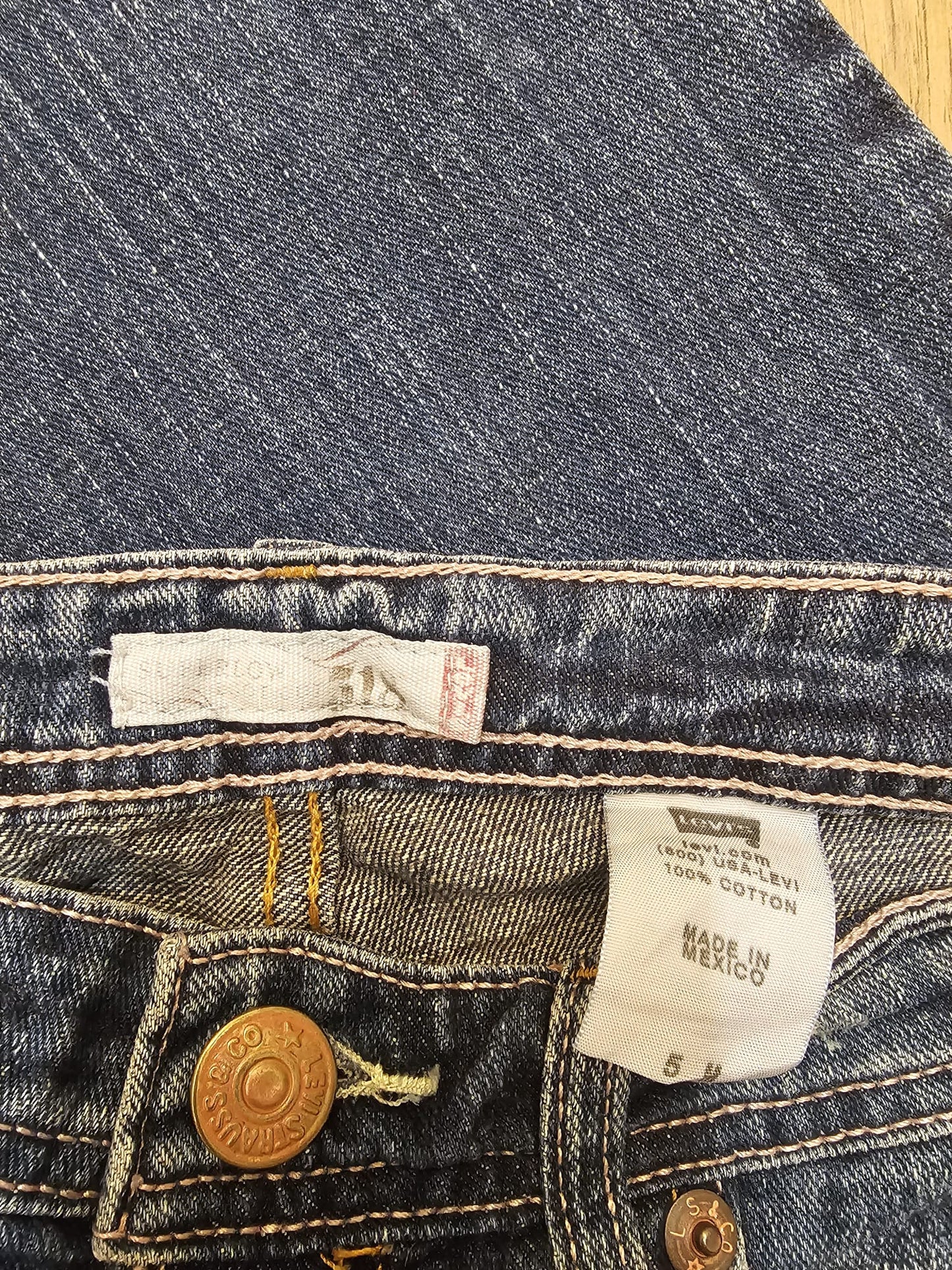 Levi's Womens Blue Jeans 518 Super Low Bootcut Fit - W29/32L