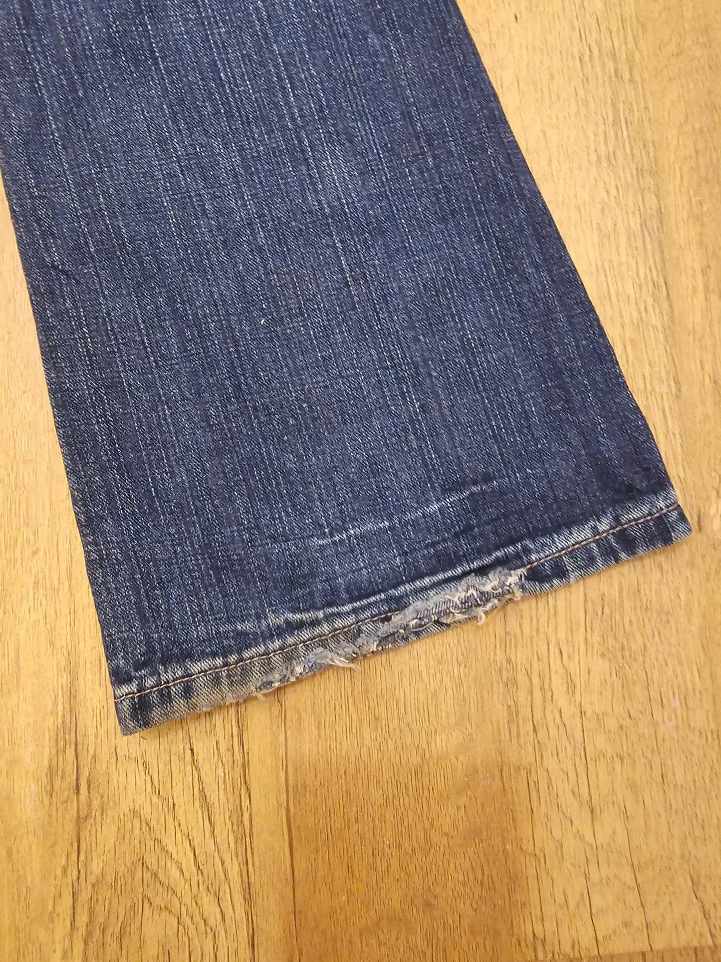 Levi's Womens Blue Jeans 518 Super Low Bootcut Fit - W29/32L