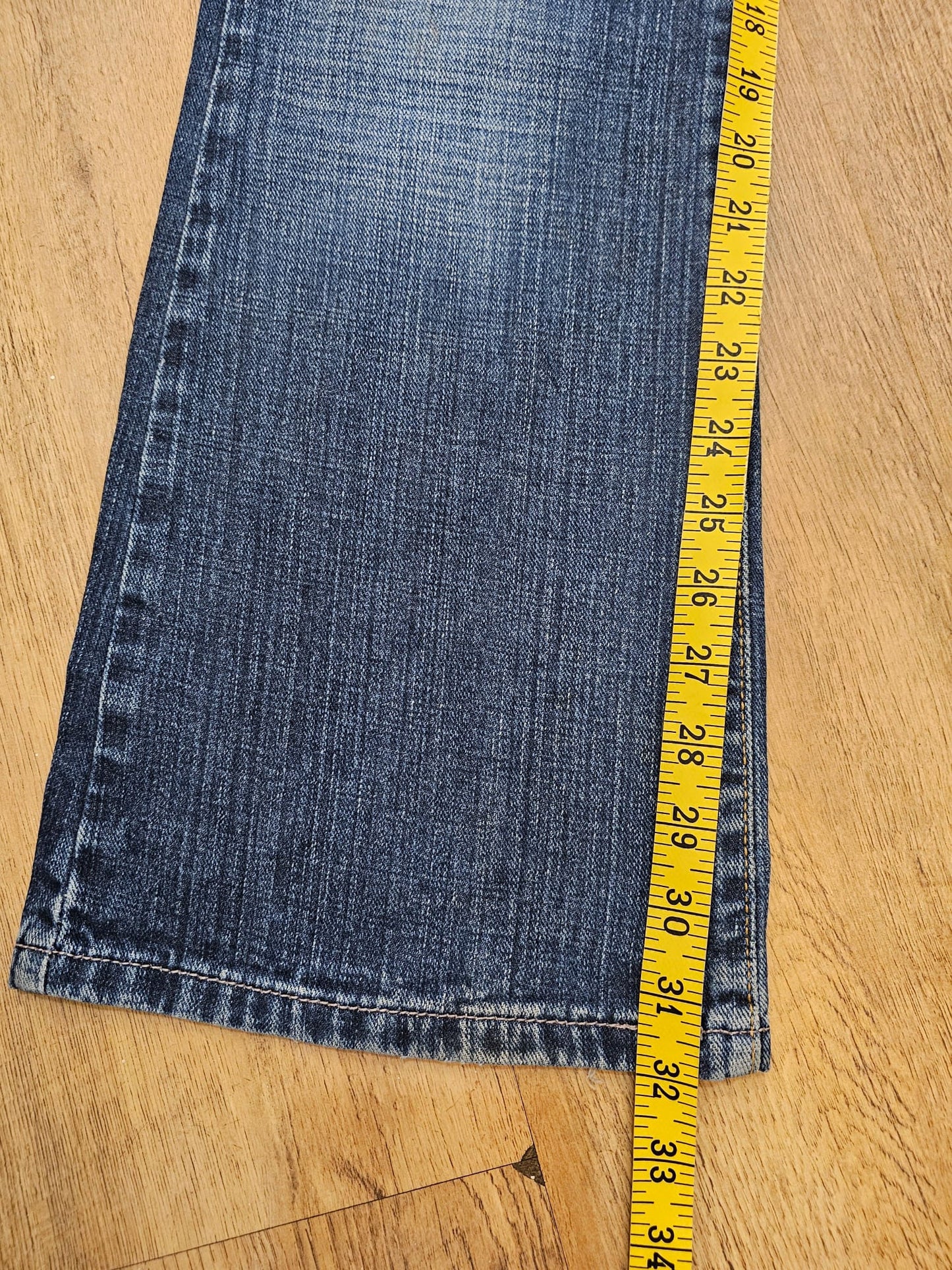 Levi's Womens Blue Jeans 518 Super Low Bootcut Fit - W29/32L