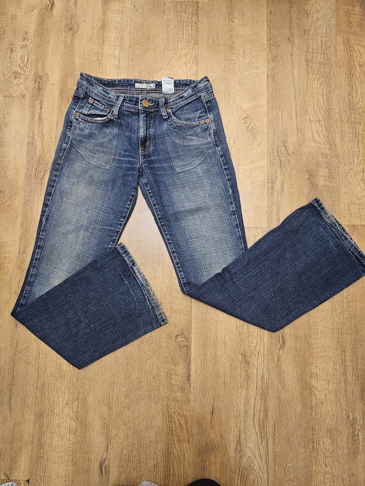 Levi's Womens Blue Jeans 518 Super Low Bootcut Fit - W29/32L