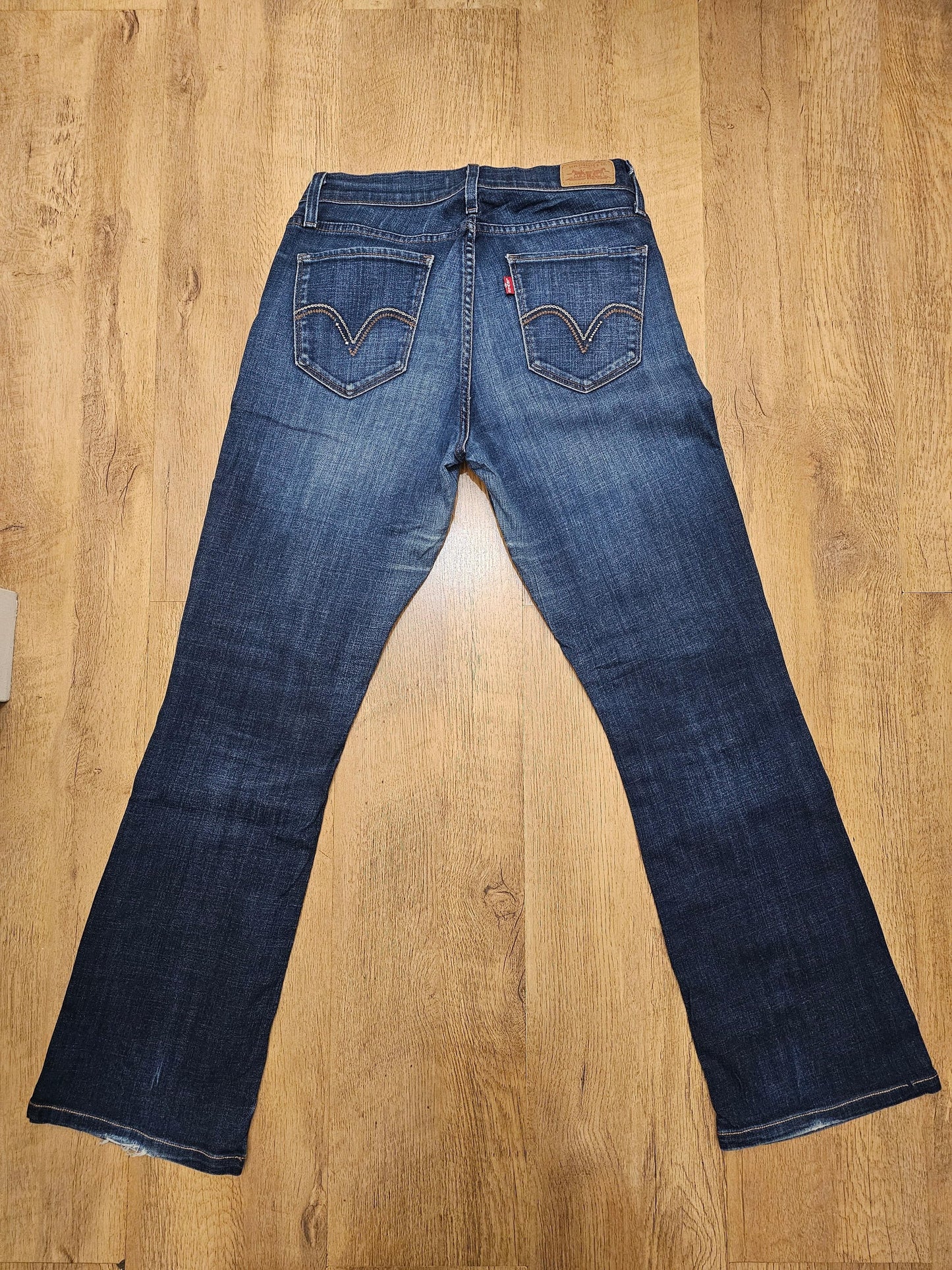 Levi's Womens Blue Jeans 529 Curvy Boot Cut Fit - W27/30L