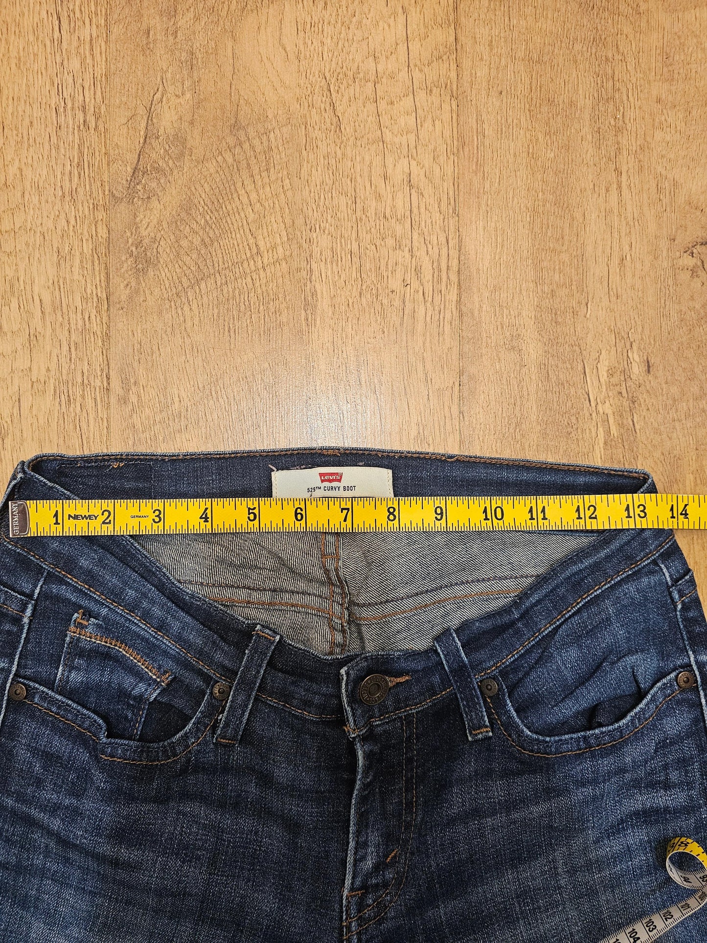 Levi's Womens Blue Jeans 529 Curvy Boot Cut Fit - W27/30L