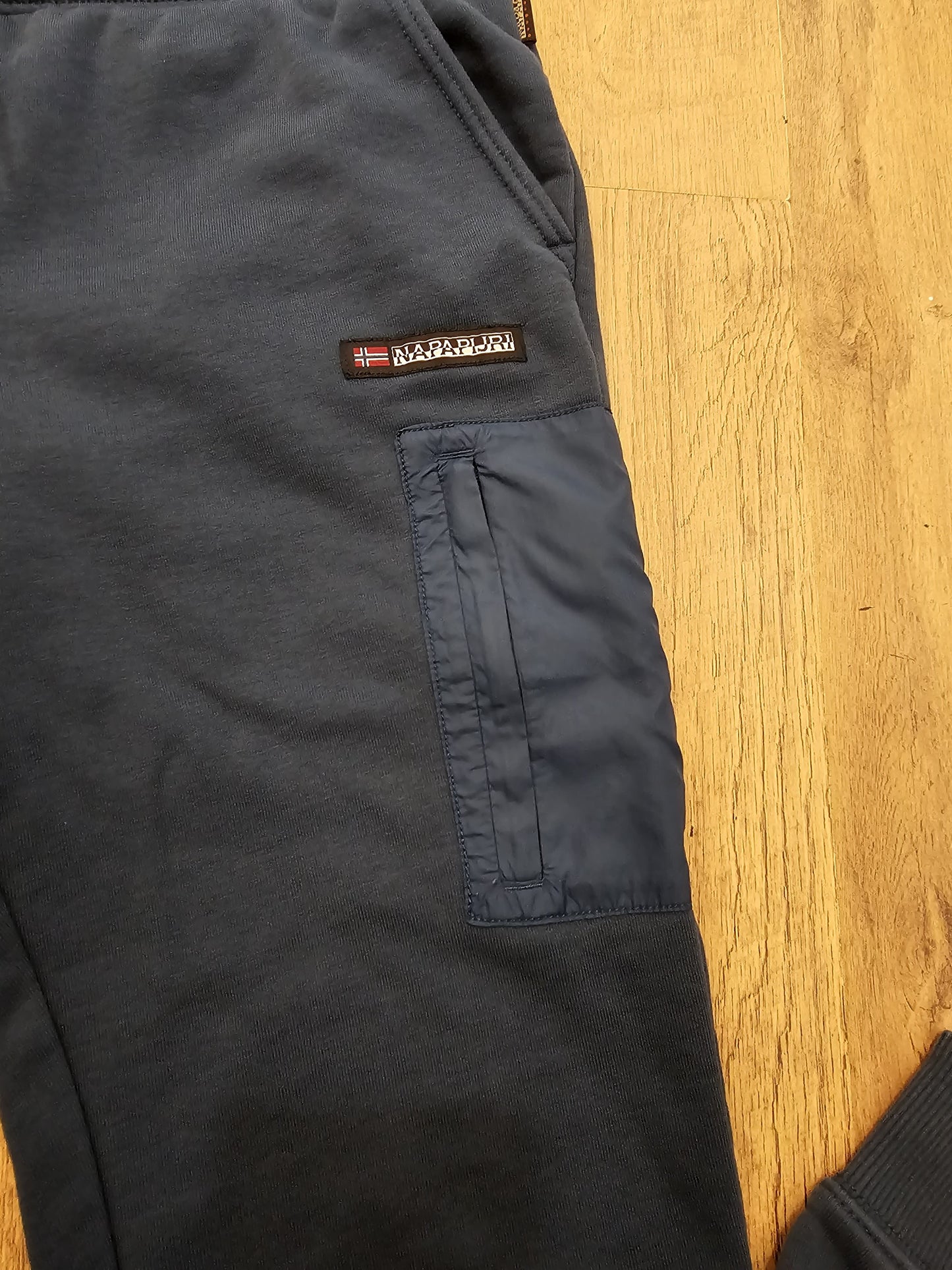 Napapijri Bamix Navy Blue Sweatshirt & Joggers Matching Set - S/M Small/Medium