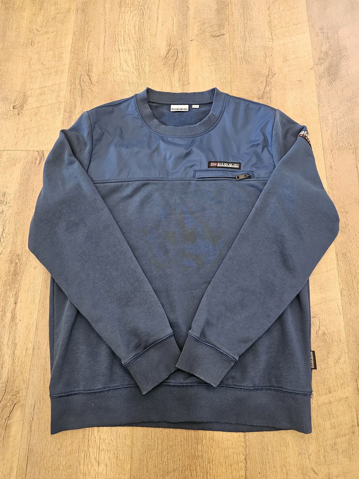 Napapijri Bamix Navy Blue Sweatshirt & Joggers Matching Set - S/M Small/Medium