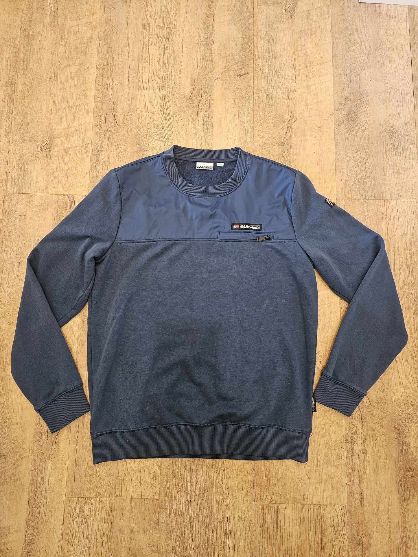 Napapijri Bamix Navy Blue Sweatshirt & Joggers Matching Set - S/M Small/Medium