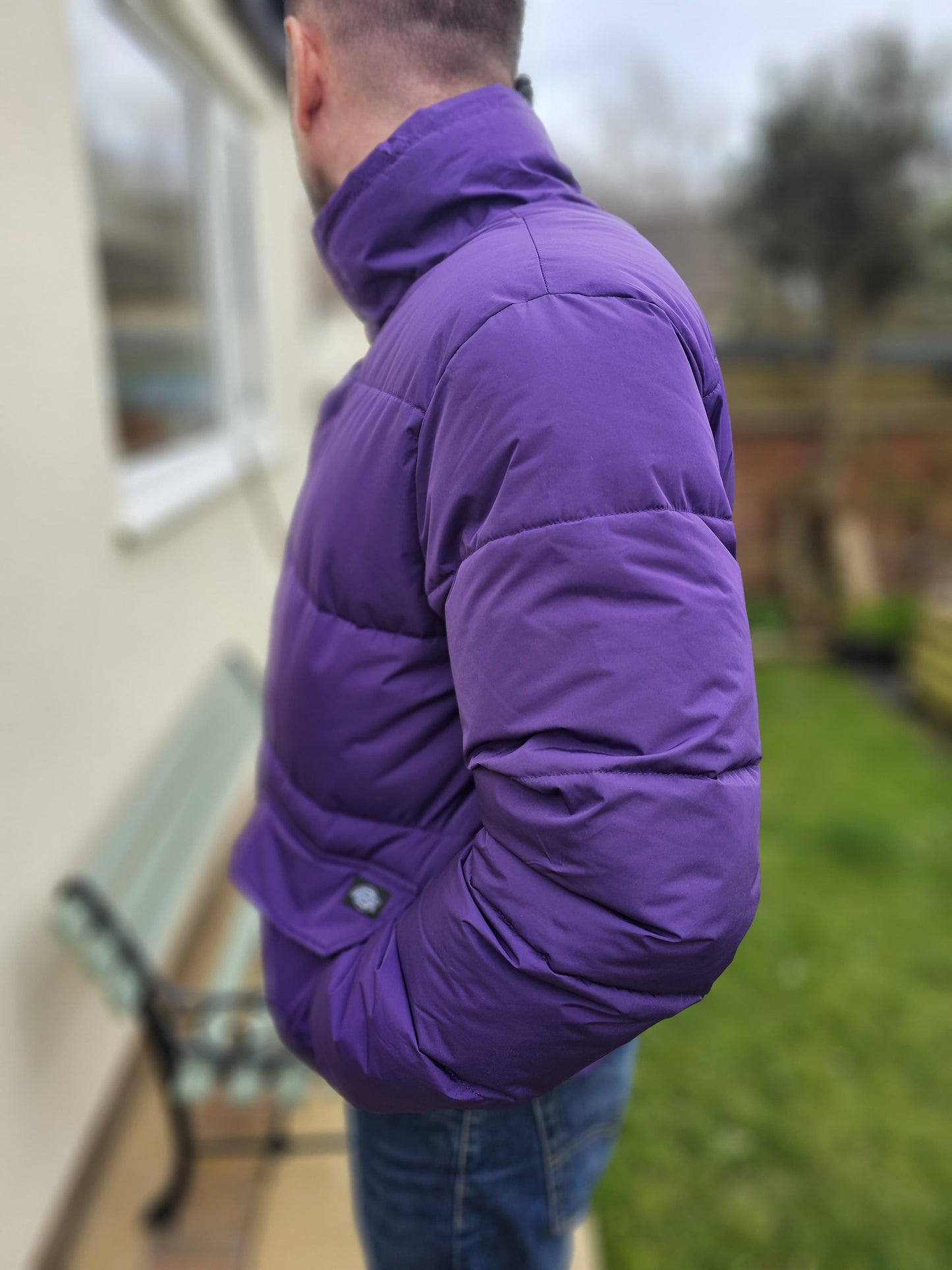 Awesome Dickies Olaton Jacket In Deep Purple Puffer M/Medium