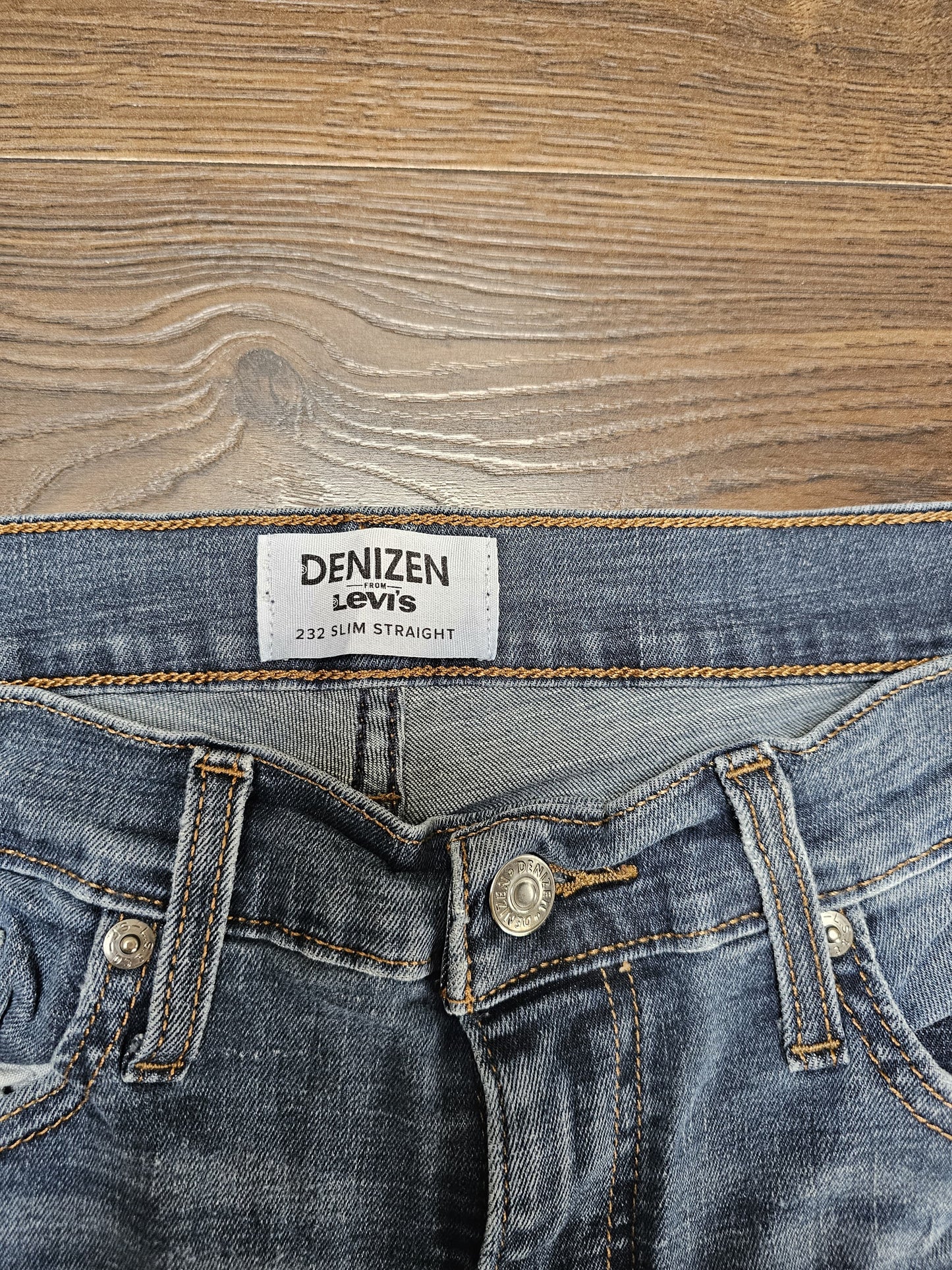 Levi's Mens Blue Jeans 232 Slim Straight Fit W32/32L Denim